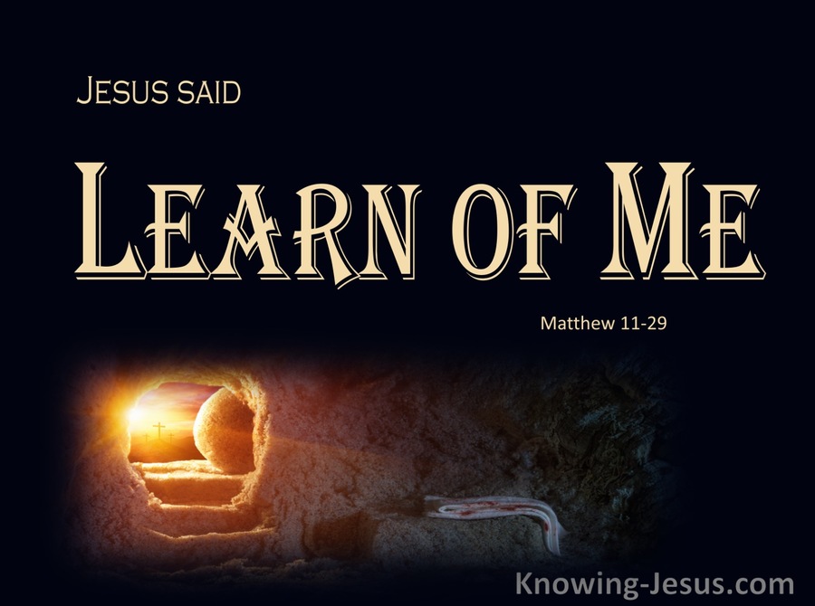 Matthew 11:29 Learning Christ (devotional)11:12 (black)